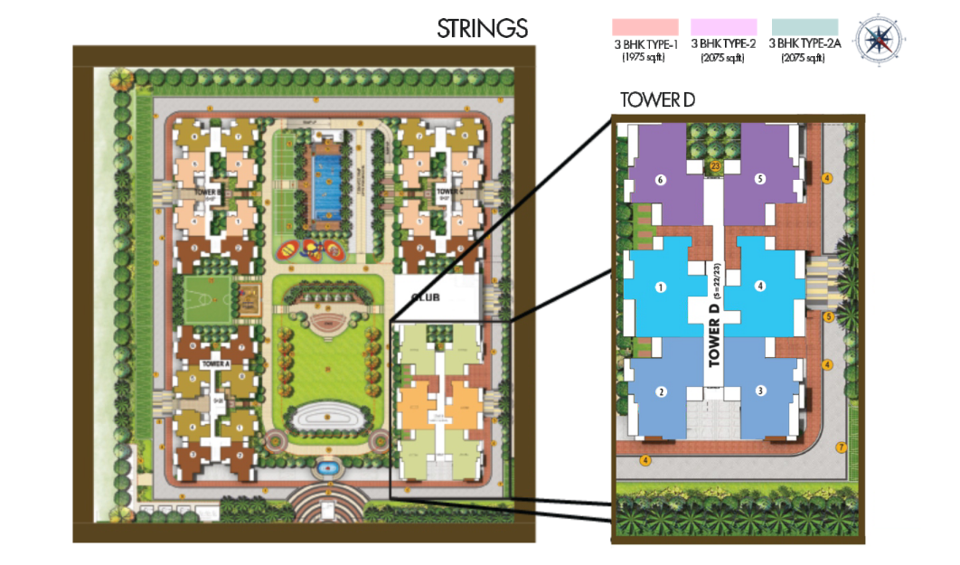 Daytona By Civitech Strings Premium 3BHK