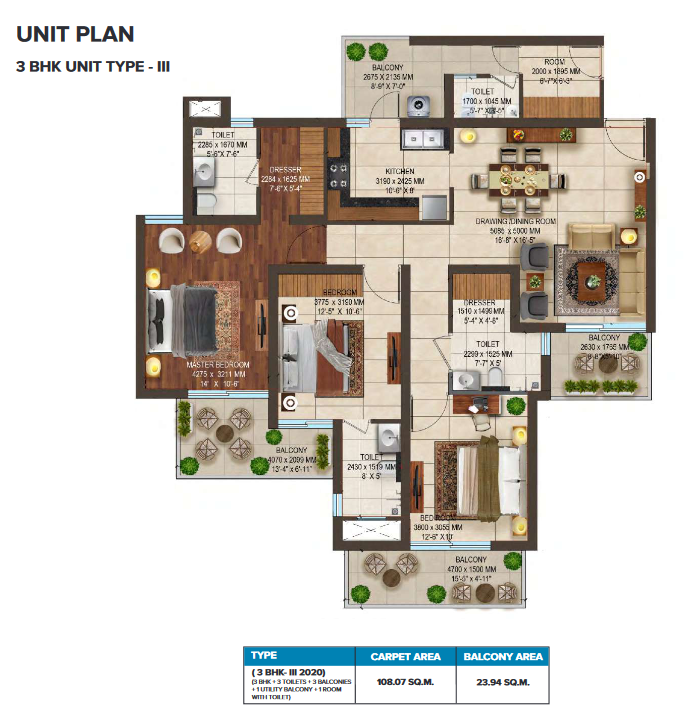 Stellar One Phase II -3Bhk-4bhk
